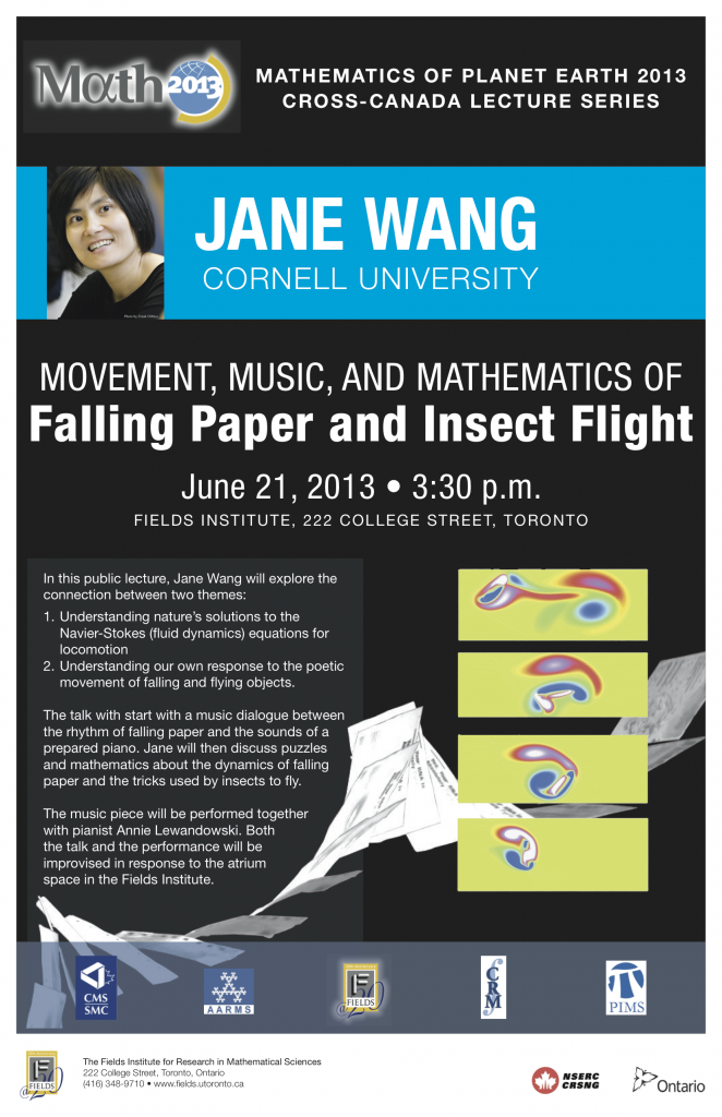Jane Wang Lecture, June 21, 2013